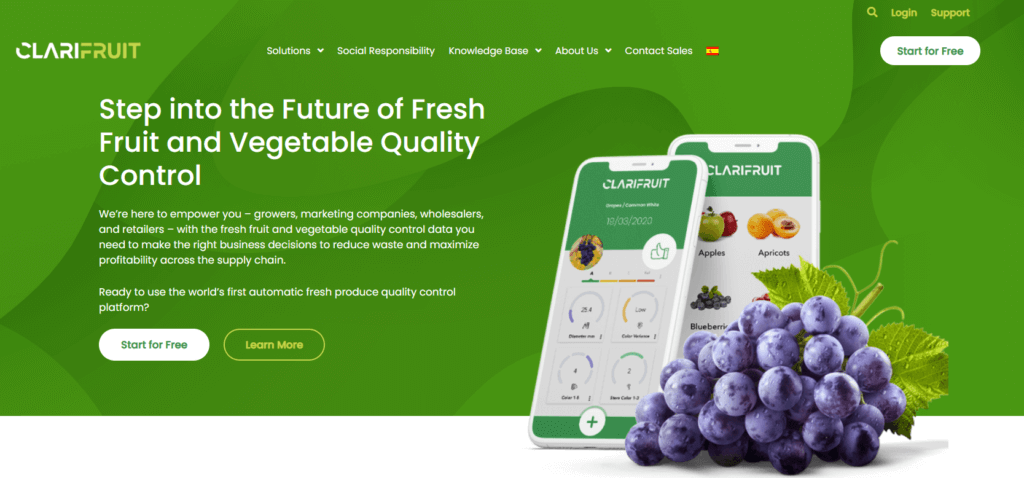 Clarifruit website